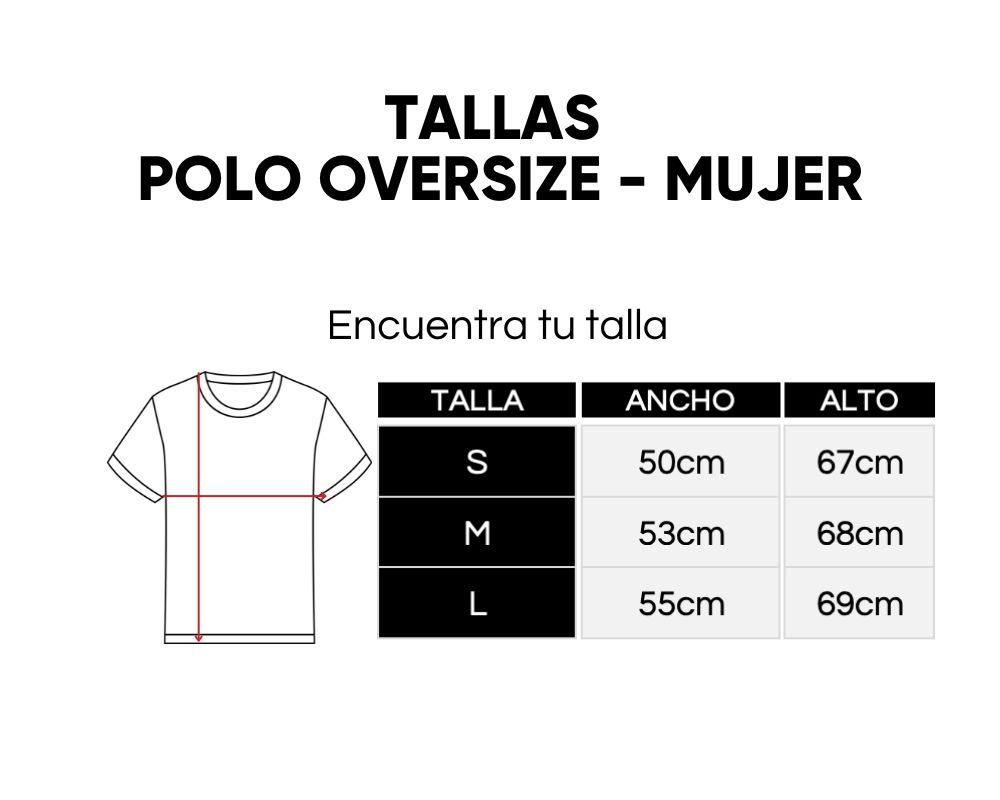 Polo Oversize Mujer Algodón - Imagen 7